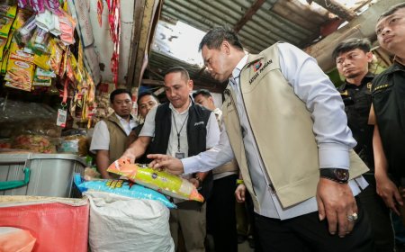 Satgas Pangan Polda Jatim Sidak Pasar Pucang, Usut Beras Premium di Atas HET