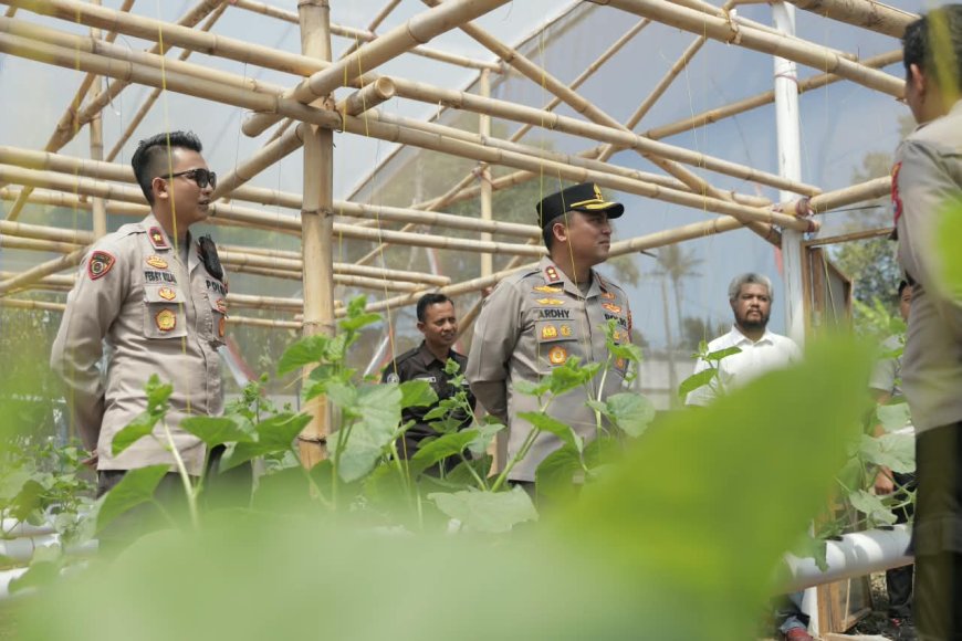 Polres Blitar Komitmen Kawal Swasembada Pangan Melalui Pemanfaatan Lahan Produktif