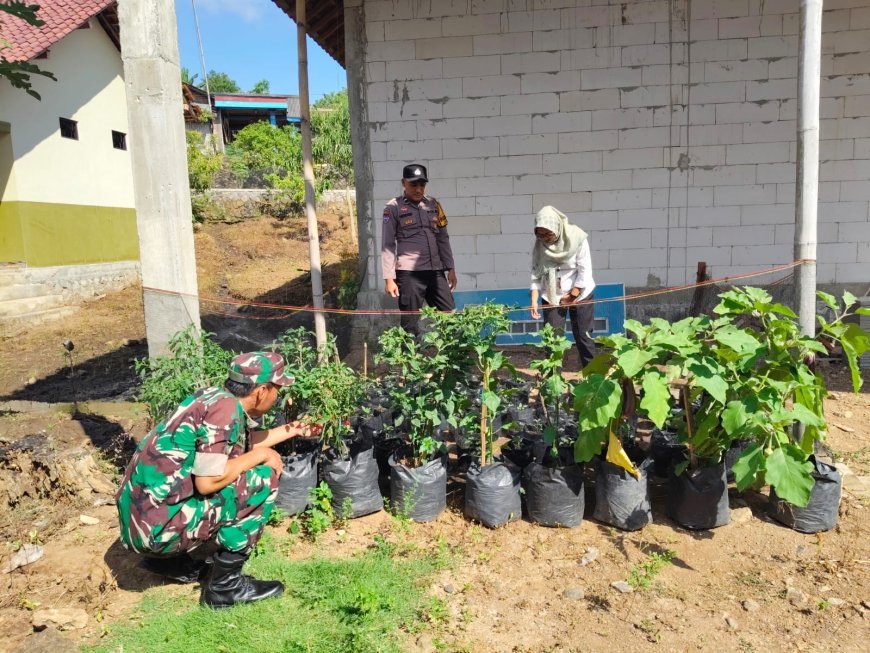 Polres Madiun Lakukan Monitoring Kebun Pekarangan untuk Wujudkan Ketahanan Pangan Nasional